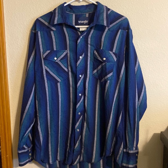 Wrangler western snap button down shirt size XL - Picture 1 of 5